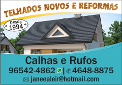 Telhados novos e reformas