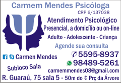 Psicóloga Carmem Mendes